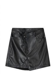 Enzo Leather Skirt