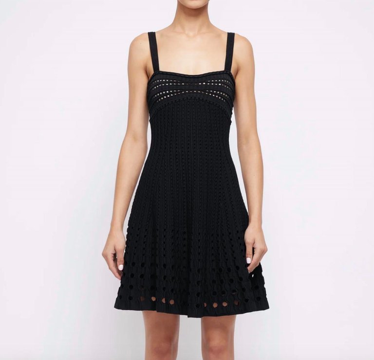 Franklin Mini Dress In Black - Black