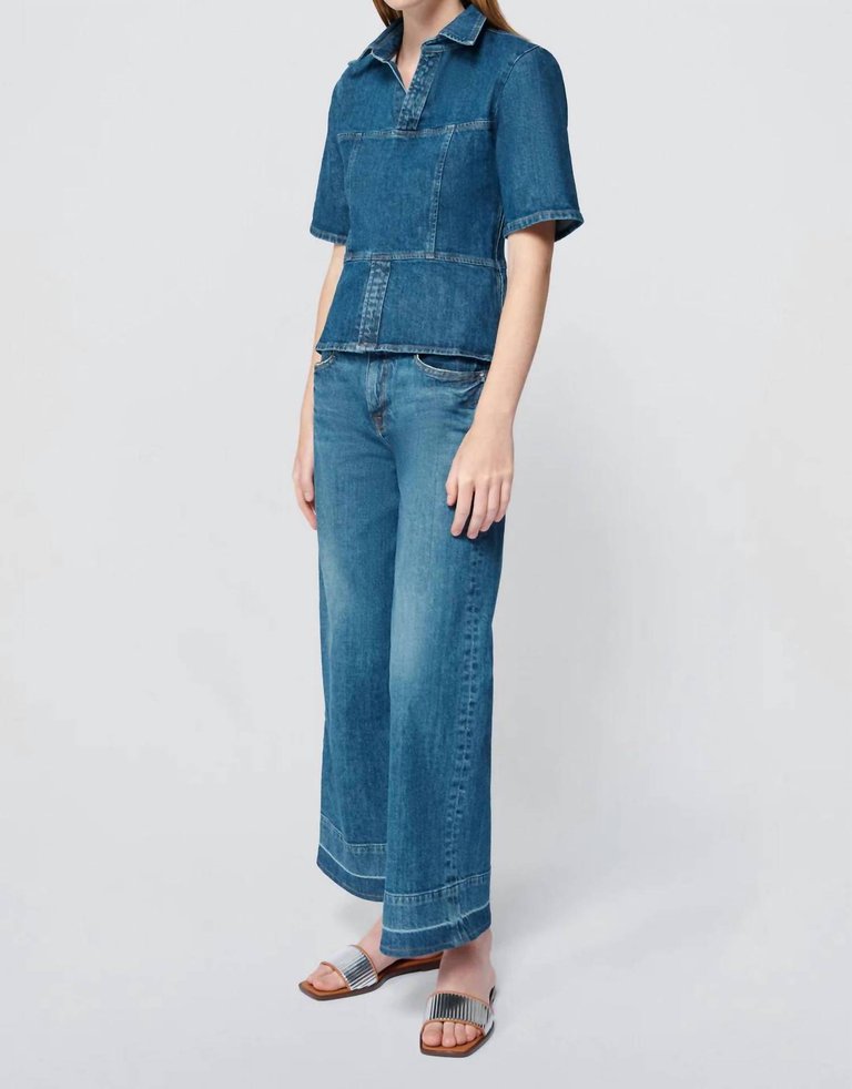 Jude Wide Leg Jeans In Denim