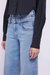 Kove Double Waistband Jeans In Washed Blue