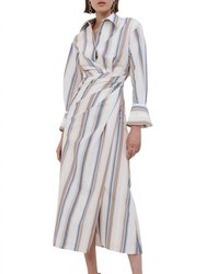 Marge Stripe Dress - Nougat Stripe
