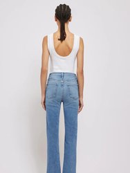 River High Rise Straight Crop Jeans