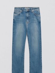 River High Rise Straight Crop Jeans