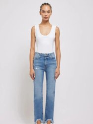 River High Rise Straight Crop Jeans - Alta