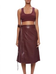 Sashi Cropped Tank - Merlot