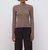 Tobie Compact Knit Top In Chocolate