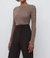 Tobie Compact Knit Top In Chocolate - Chocolate