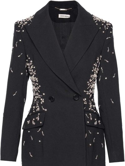 Simkhai Women Getty Tailored Fit Single Breasted Embellished Blazer - Black product