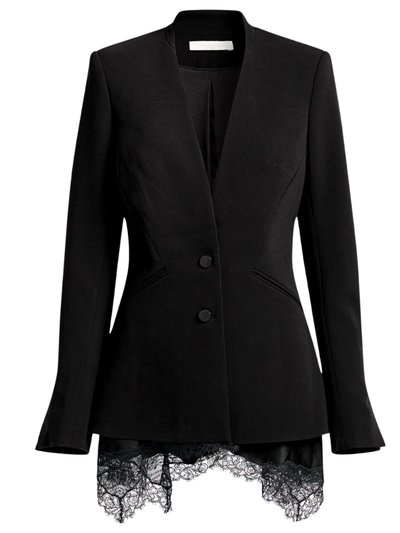 Simkhai Women's Allie Crepe Basque Jacket In Black product