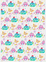 Childrens Girls 24 Sheets Gift Wraps - White/Pink - White/Pink