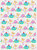 Childrens Girls 24 Sheets Gift Wraps - White/Pink - White/Pink