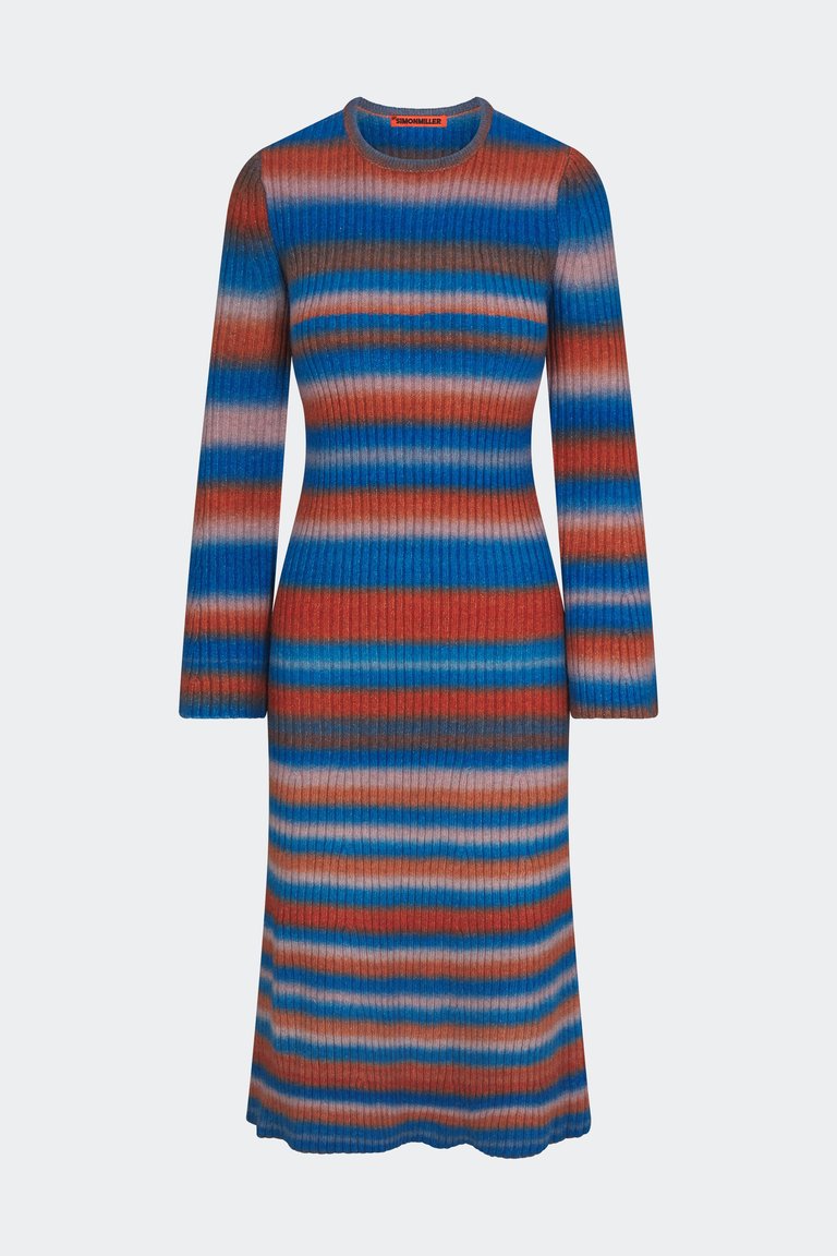 Axon Dress In Matisse Blue Multi - Matisse Blue Multi