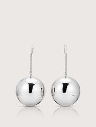 Disco Drop Earring - Silver