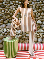 Jabber Pant in Tan Stripe