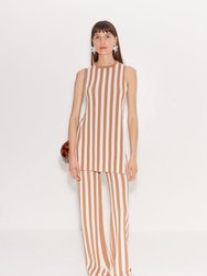 Jabber Pant in Tan Stripe - Tan Stripe