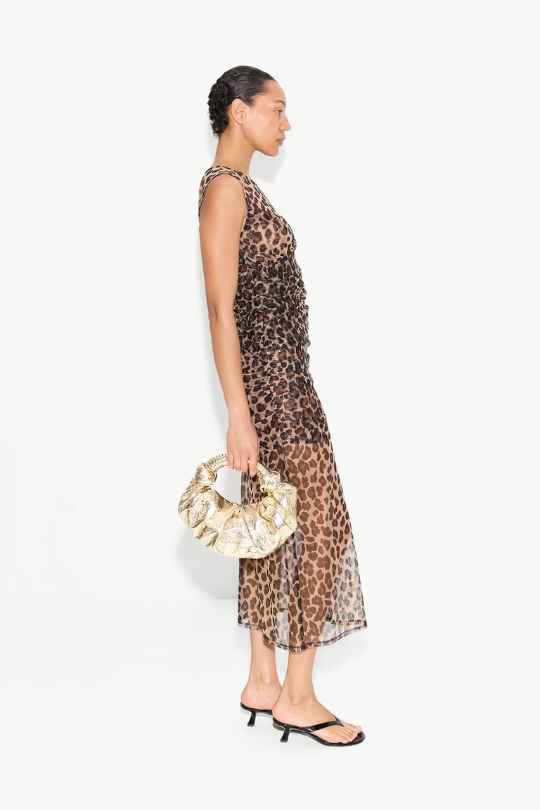 Kinny Mesh Dress In Cheetah