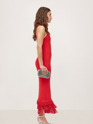 Knits By Albers Dress In Cherry