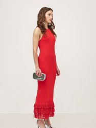 Knits By Albers Dress In Cherry