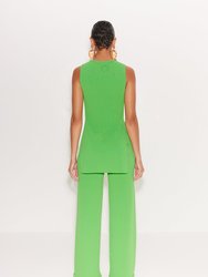 Knits By Canoga Top In Gummy Green
