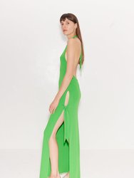 Knits By Junjo Dress In Gummy Green