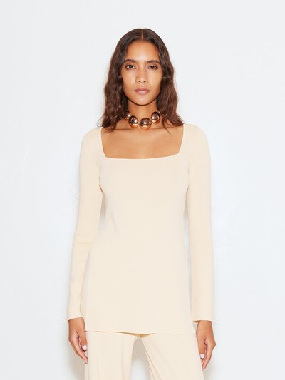 Simon Miller Knits By Long Sleeve Zo Zo Top In Cream product