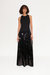 Memphis Crepe Sequin Dress in Black - Black