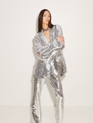 Sequin Robo Pant - Satellite Silver