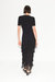 Za Za Knit Fringe Dress in Black