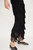 Za Za Knit Fringe Dress in Black