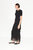 Za Za Knit Fringe Dress in Black