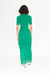 Za Za Knit Fringe Dress in Jade