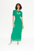 Za Za Knit Fringe Dress in Jade - Jade