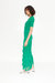 Za Za Knit Fringe Dress in Jade