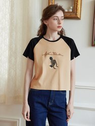 Apolline Women Power Inspired Graphic T-Shirt - Black