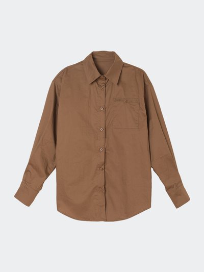 Simple Retro Blanche Brown Blouse product