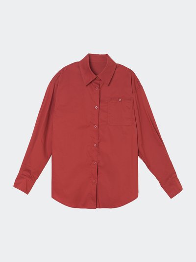 Simple Retro Blanche Red Blouse product