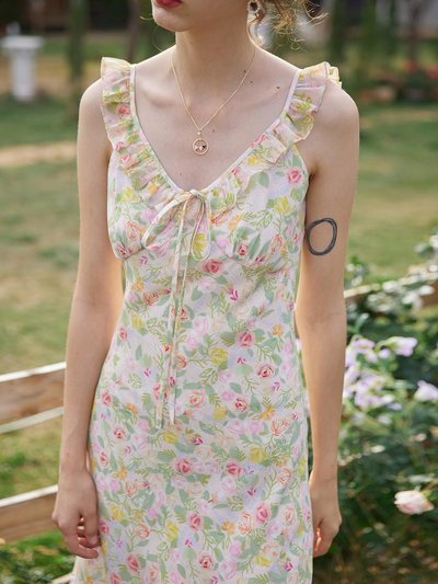 Simple Retro Jessie Floral Printed Slip Dress product