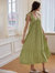 Rosalina Floral Green Slip Dress