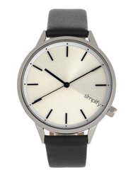 Simplify The 6700 Series Strap Watch - Black/Silver