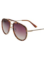 Maestro Polarized Sunglasses - Silver/Brown