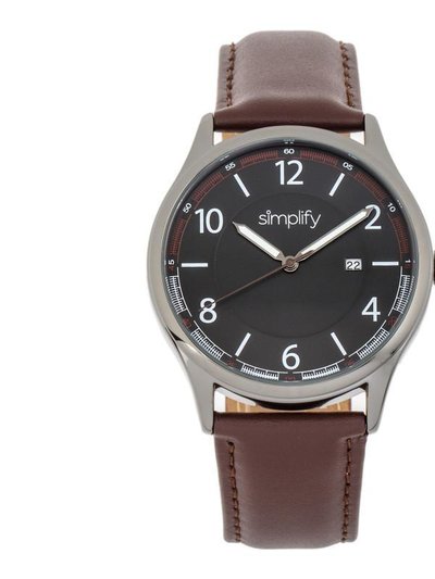 Simplify The 6900 Leather-Band Watch With Date product