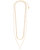 Adorned Layered Freshwater Pearl Necklace In 18K Gold Plated Stainless Steel