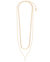 Adorned Layered Freshwater Pearl Necklace In 18K Gold Plated Stainless Steel