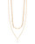 Adorned Layered Freshwater Pearl Necklace In 18K Gold Plated Stainless Steel - Gold