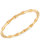 Bamboo Link Hinge Bangle In 18K Gold Plated Stainless Steel