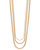 Cascade Layered Chain Necklace In 18K Gold Plated Stainless Steel - Gold