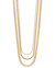 Cascade Layered Chain Necklace In 18K Gold Plated Stainless Steel - Gold