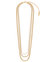 Cascade Layered Chain Necklace In 18K Gold Plated Stainless Steel