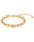 Chunky Coffee Bean Link Bracelet In 18K Gold Plated Stainless Steel - Gold