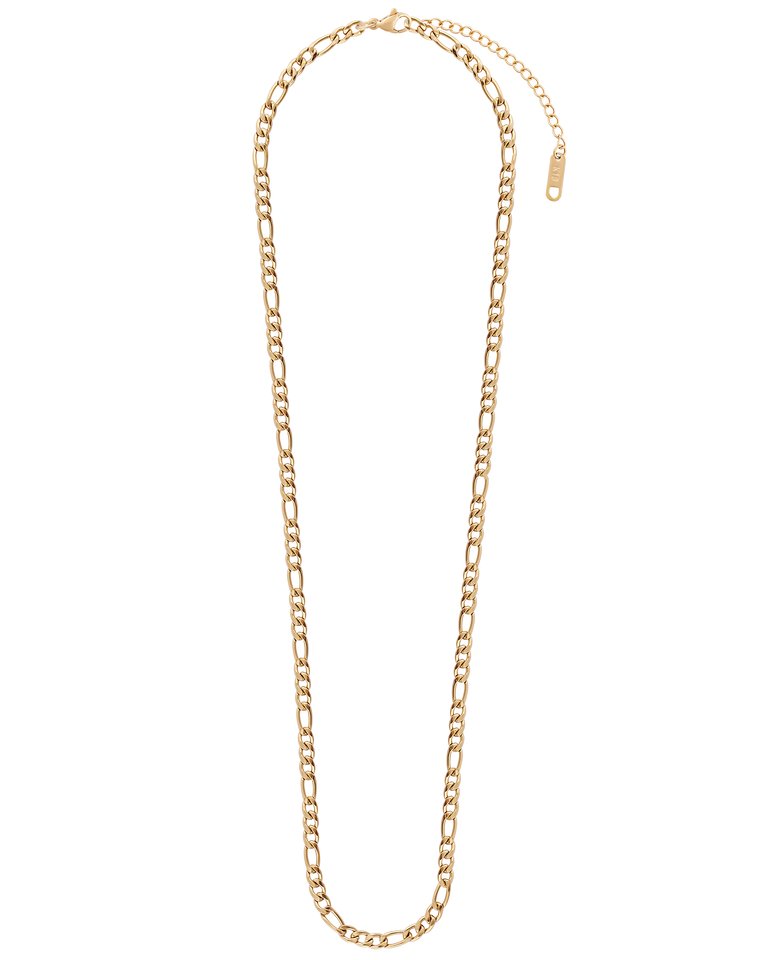 Classic Figaro Necklace In 18K Gold Plated Stainless Steel